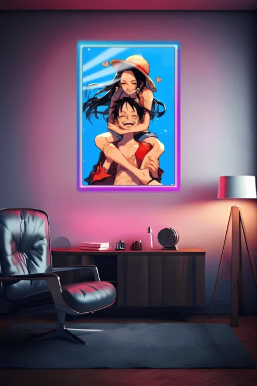 Monkey D Luffy And Boa Hancock | Anime Posters | Metal Posters | Wall Art