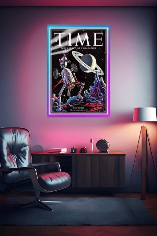 Time Magazine - Space Pioneer | Space & Cosmos Posters | Metal Posters | Wall Art