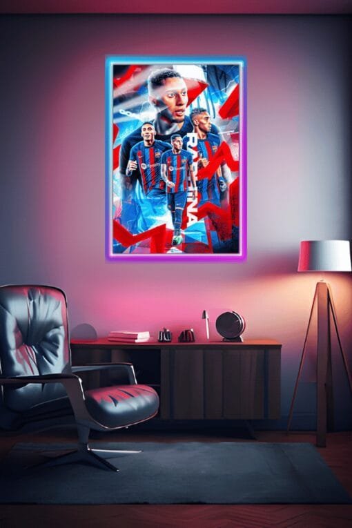 Raphinha Soccer Player | Sports Posters | Metal Posters | Wall Art