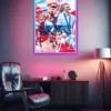 Woman Soccer Champion Player | Sports Posters | Metal Posters | Wall Art