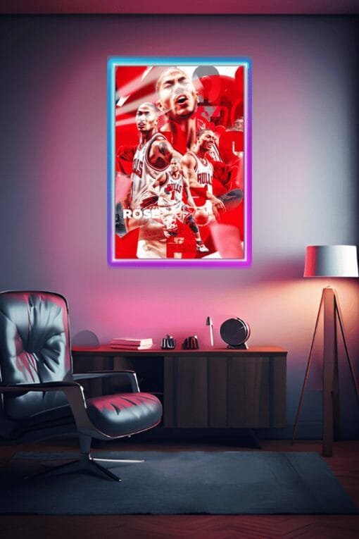 Derrick Rose Basketball Player | Sports Posters | Metal Posters | Wall Art