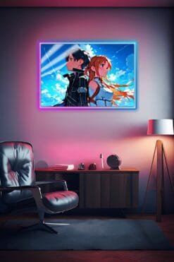 Kirito And Asuna | Anime Posters | Metal Posters | Wall Art