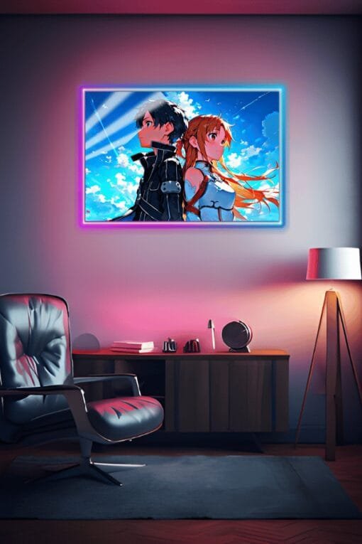 Kirito And Asuna | Anime Posters | Metal Posters | Wall Art