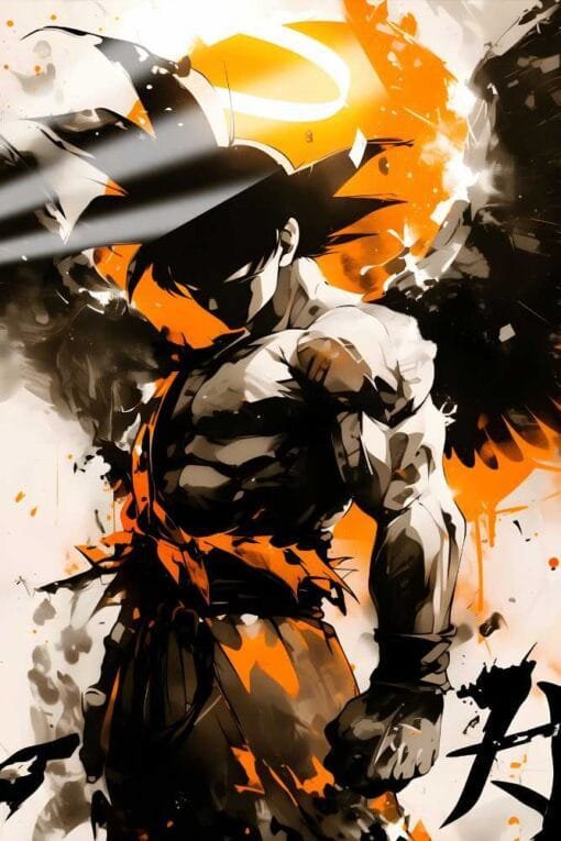 Anime Saiyan God | Anime Posters | Metal Posters | Wall Art