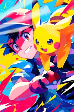 Ash And Pikachu Pokemon | Anime Posters | Metal Posters | Wall Art