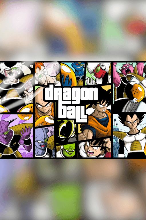 Dragon Ball Z GTA 5 Edition | Anime Posters | Metal Posters | Wall Art