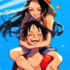 Monkey D Luffy And Boa Hancock | Anime Posters | Metal Posters | Wall Art