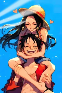 Monkey D Luffy And Boa Hancock | Anime Posters | Metal Posters | Wall Art