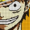 Monkey D Luffy Pixel Art | Anime Posters | Metal Posters | Wall Art