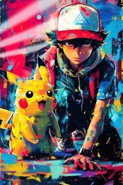 Pokemon Pikachu | Cartoon Posters | Metal Posters | Wall Art