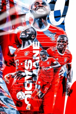 Sadio Mane Football Player | Sports Posters | Metal Posters | Wall Art