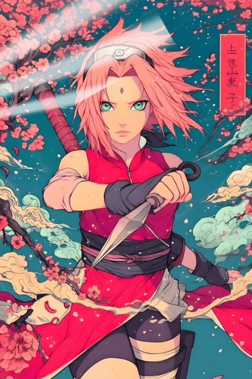 Sakura Haruno | Anime Posters | Metal Posters | Wall Art