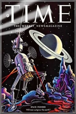 Time Magazine - Space Pioneer | Space & Cosmos Posters | Metal Posters | Wall Art