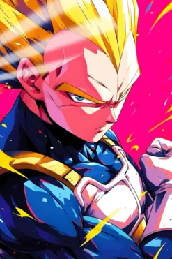 Vegeta Character Dragon Ball Z | Anime Posters | Metal Posters | Wall Art