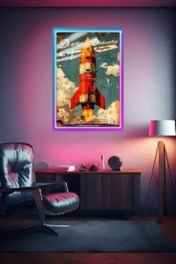 Retro Futurism Poster | Illustrations & Digital Art Posters | Metal Posters | Wall Art