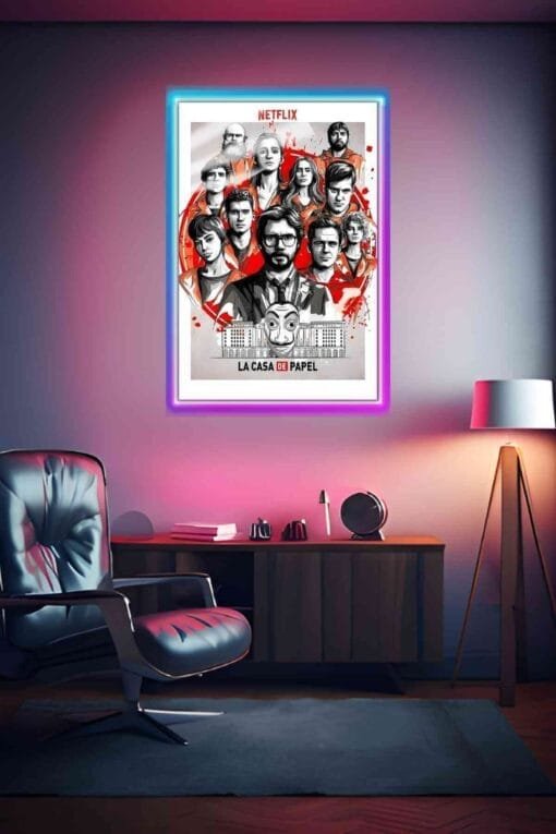 Money Heist Series La Casa De Papel | Movies Posters | Metal Posters | Wall Art