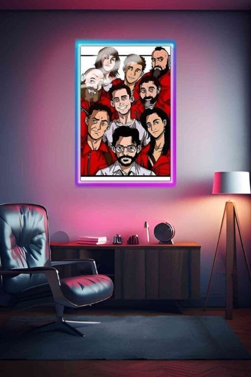 Money Heist Group Picture | Movies Posters | Metal Posters | Wall Art