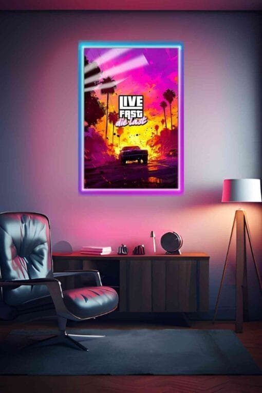 Live First Die Last GTA 6 | Gaming Posters | Metal Posters | Wall Art