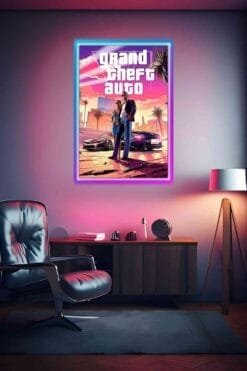 Grand Theft Auto VI GTA 6 | Gaming Posters | Metal Posters | Wall Art