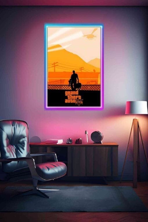 Grand Theft Auto V GTA 5 | Gaming Posters | Metal Posters | Wall Art