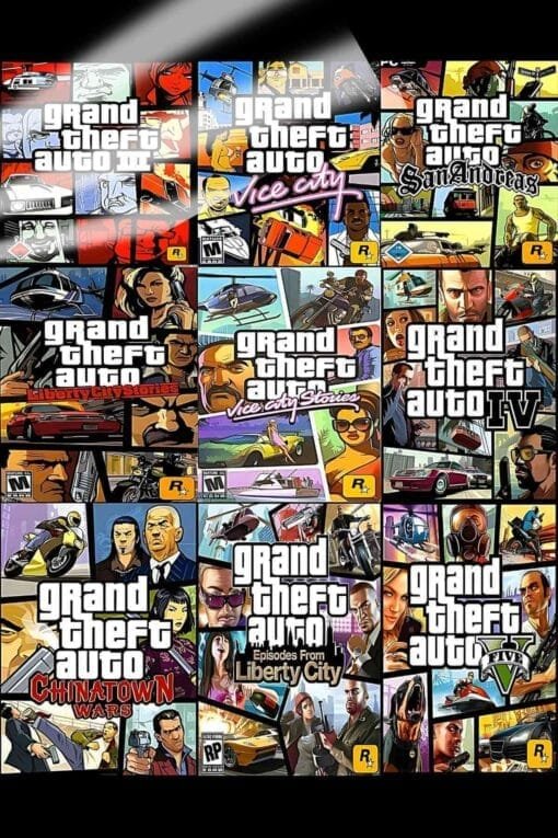 Grand Theft Auto Series GTA | Gaming Posters | Metal Posters | Wall Art