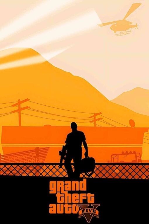 Grand Theft Auto V GTA 5 | Gaming Posters | Metal Posters | Wall Art