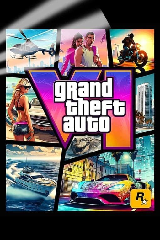 Grand Theft Auto Vi GTA 6 | Gaming Posters | Metal Posters | Wall Art