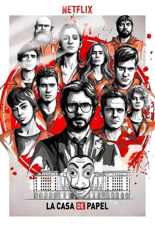 Money Heist Series La Casa De Papel | Movies Posters | Metal Posters | Wall Art