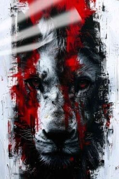 Red Eye Lion | Animal Posters | Metal Posters | Wall Art