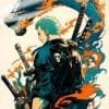 Roronoa Zoro One Piece | Anime Posters | Metal Posters | Wall Art