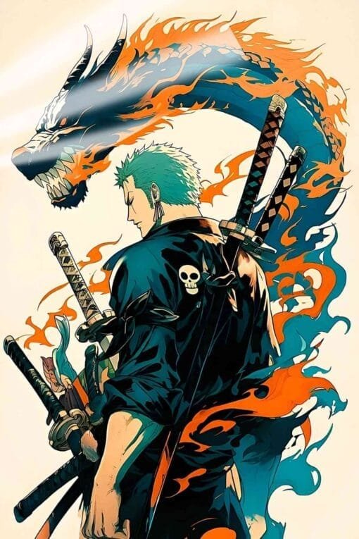 Roronoa Zoro One Piece | Anime Posters | Metal Posters | Wall Art