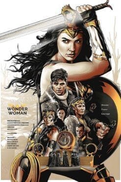 Wonder Woman Gal Gadot | Movies Posters | Metal Posters | Wall Art