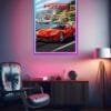 Ferrari Travel Poster | Cars & Bikes Posters | Metal Posters | Wall Art