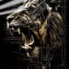 Lion Vector | Animal Posters | Metal Posters | Wall Art