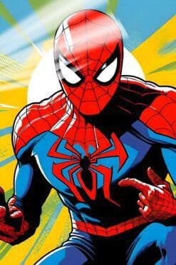 Spiderman | Pop Art Posters | Metal Posters | Wall Art