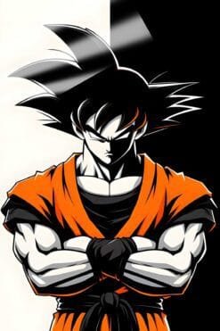 Son Goku Dragon Ball Z | Anime Posters | Metal Posters | Wall Art