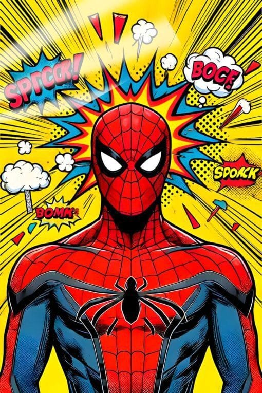 Spiderman Comic | Pop Art Posters | Metal Posters | Wall Art