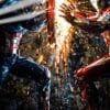 Civil War Captain America Fight Iron Man Marvel | Super Hero Posters | Metal Posters | Wall Art