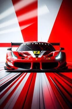 Ferrari 488 GT3 | Cars & Bikes Posters | Metal Posters | Wall Art