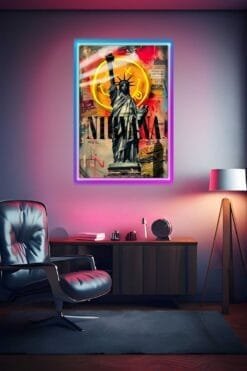 Nirvana Statue Of Liberty | Illustrations & Digital Art Posters | Metal Posters | Wall Art