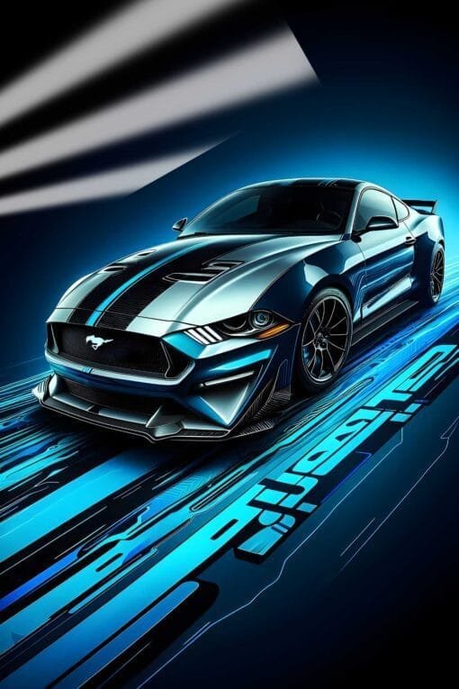 Ford Mustang | Car & Bike Posters | Metal Posters | Wall Art