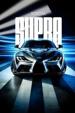 Toyota Supra | Cars & Bikes Posters | Metal Posters | Wall Art