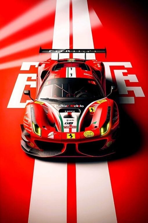 Ferrari GT3 | Cars & Bikes Posters | Metal Posters | Wall Art