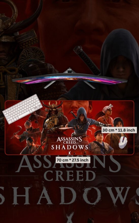 Assassin's Creed Shadows | Gaming Mousepads | Custom Mousepads | Office Desk Mat & Table Mat | In Pakistan