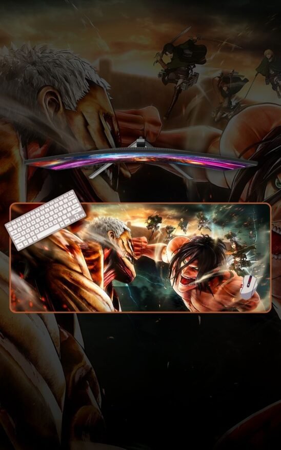 Attach On Titan 2 | Attack On Titan Mousepads | Anime Mousepads | Custom Mousepads | Office Desk Mat & Table Mat | In Pakistan