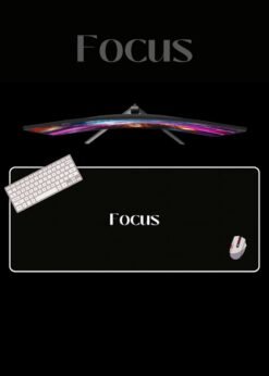 Focus Focus | Motivational Mousepads | Custom Mousepads | Office Desk Mat & Table Mat | In Pakistan
