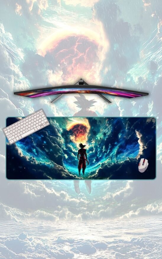 Goku Earth Greatest Defender | Dragoon Ball Z Mousepads | Anime Mousepads | Custom Mousepads | Office Desk Mat & Table Mat | In Pakistan
