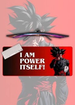 Goku I Am Power Itself | Dragoon Ball Z Mousepads| Anime Mousepads | Custom Mousepads | Office Desk Mat & Table Mat | In Pakistan