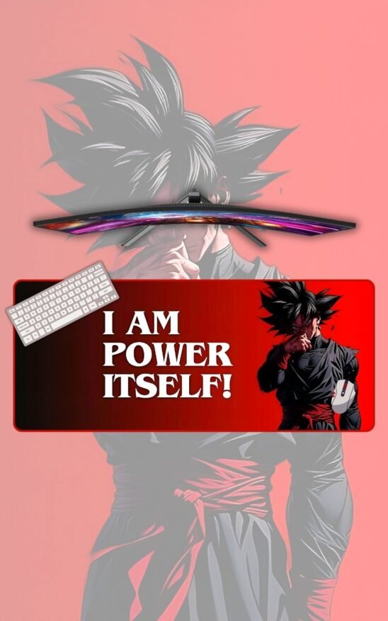 Goku I Am Power Itself | Dragoon Ball Z Mousepads| Anime Mousepads | Custom Mousepads | Office Desk Mat & Table Mat | In Pakistan