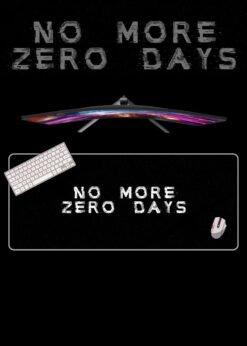 No More Zero Days | Motivational Mousepads | Custom Mousepads | Office Desk Mat & Table Mat | In Pakistan